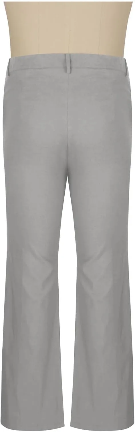 70s Disco Pants for Men Mens Bell Bottom Dress Pants Stylish Dancing Stage Performance Pants Flat Front Stretch Pants