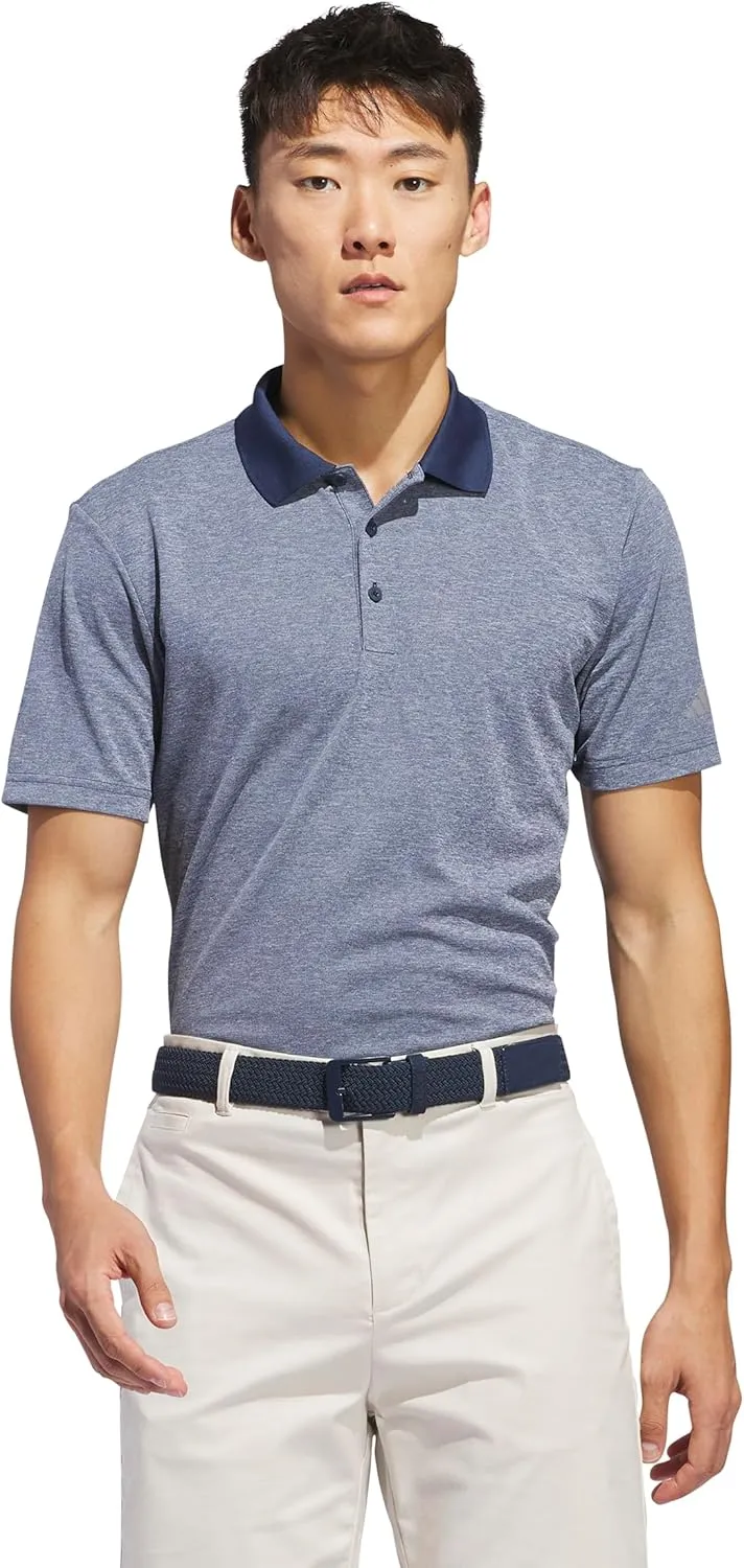 adidas Men's Performance Heathered Polo Shirt