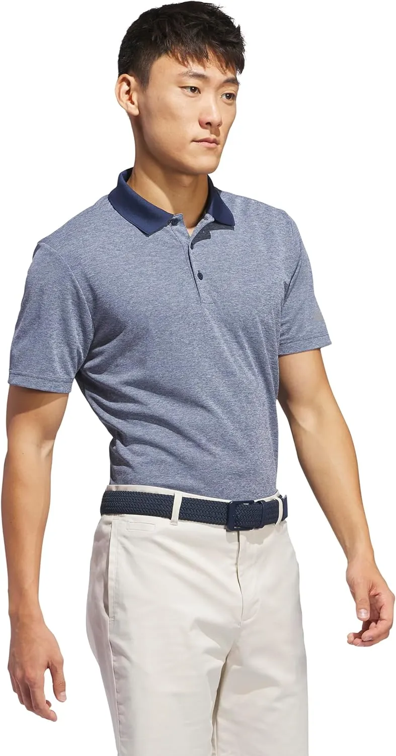 adidas Men's Performance Heathered Polo Shirt