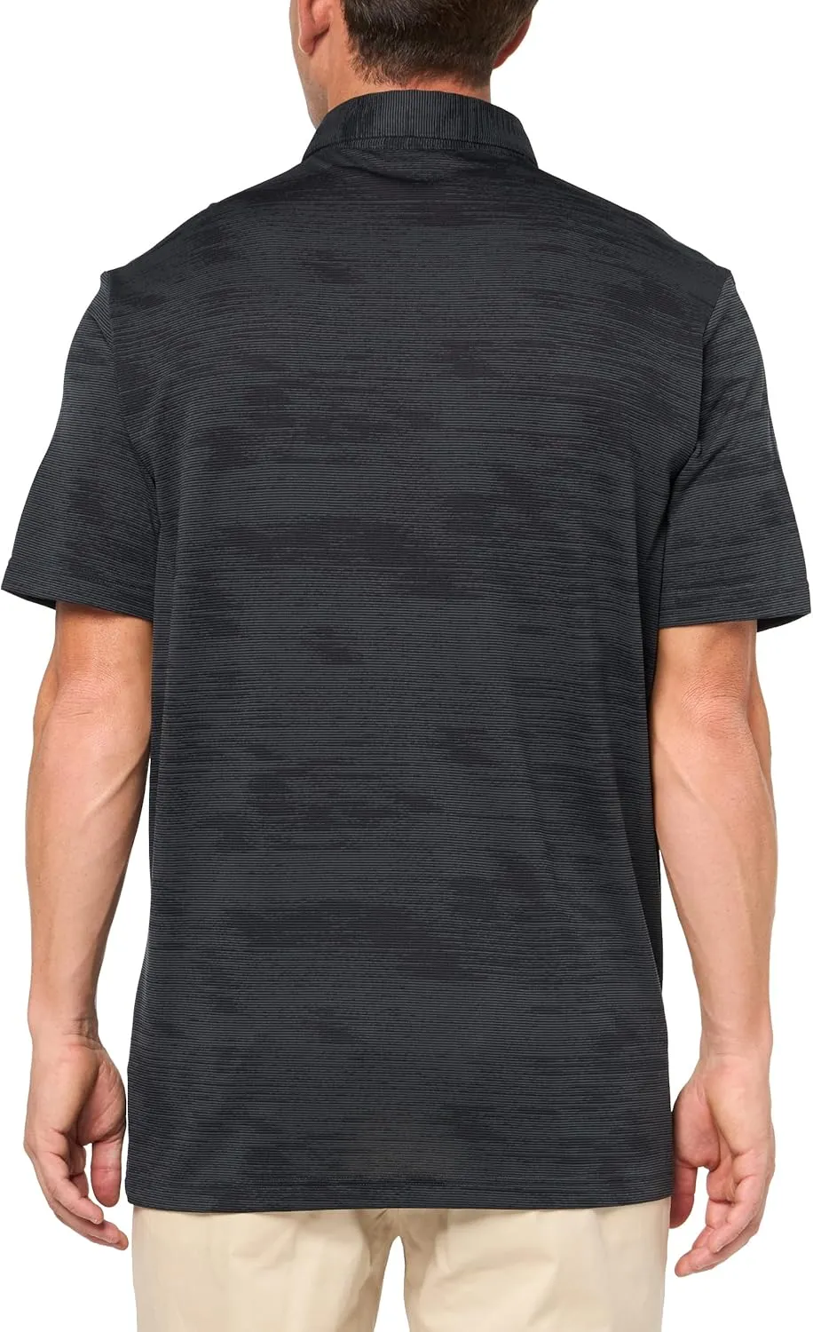 adidas Men's Ultimate365 Textured Stripe Polo Shirt