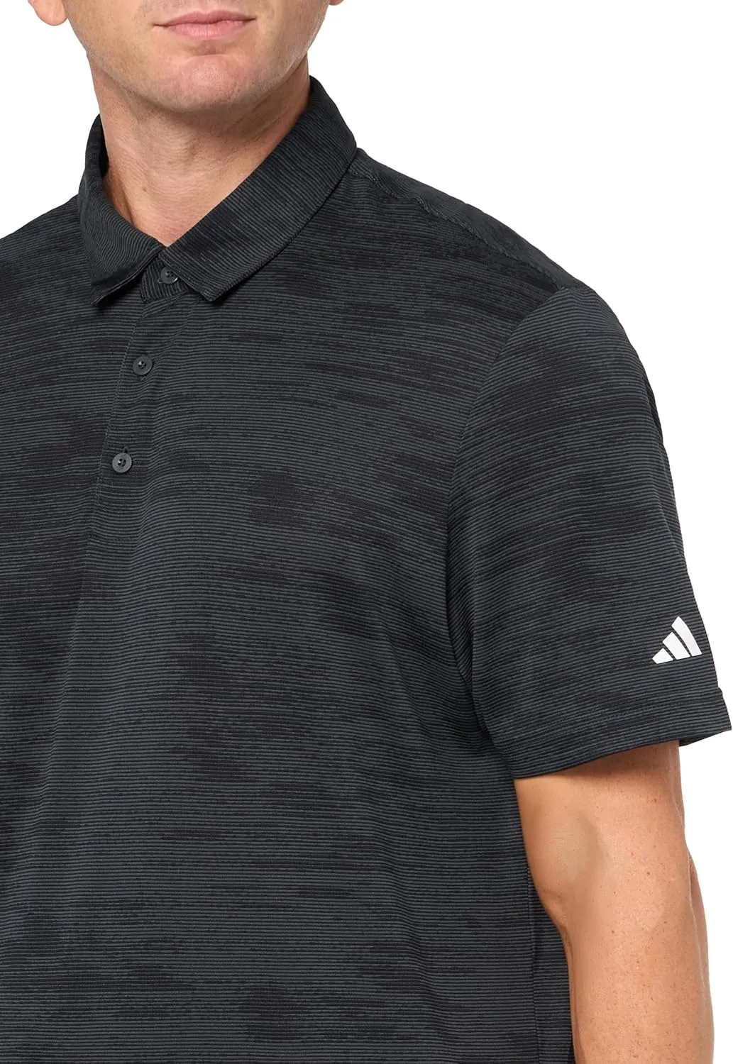 adidas Men's Ultimate365 Textured Stripe Polo Shirt