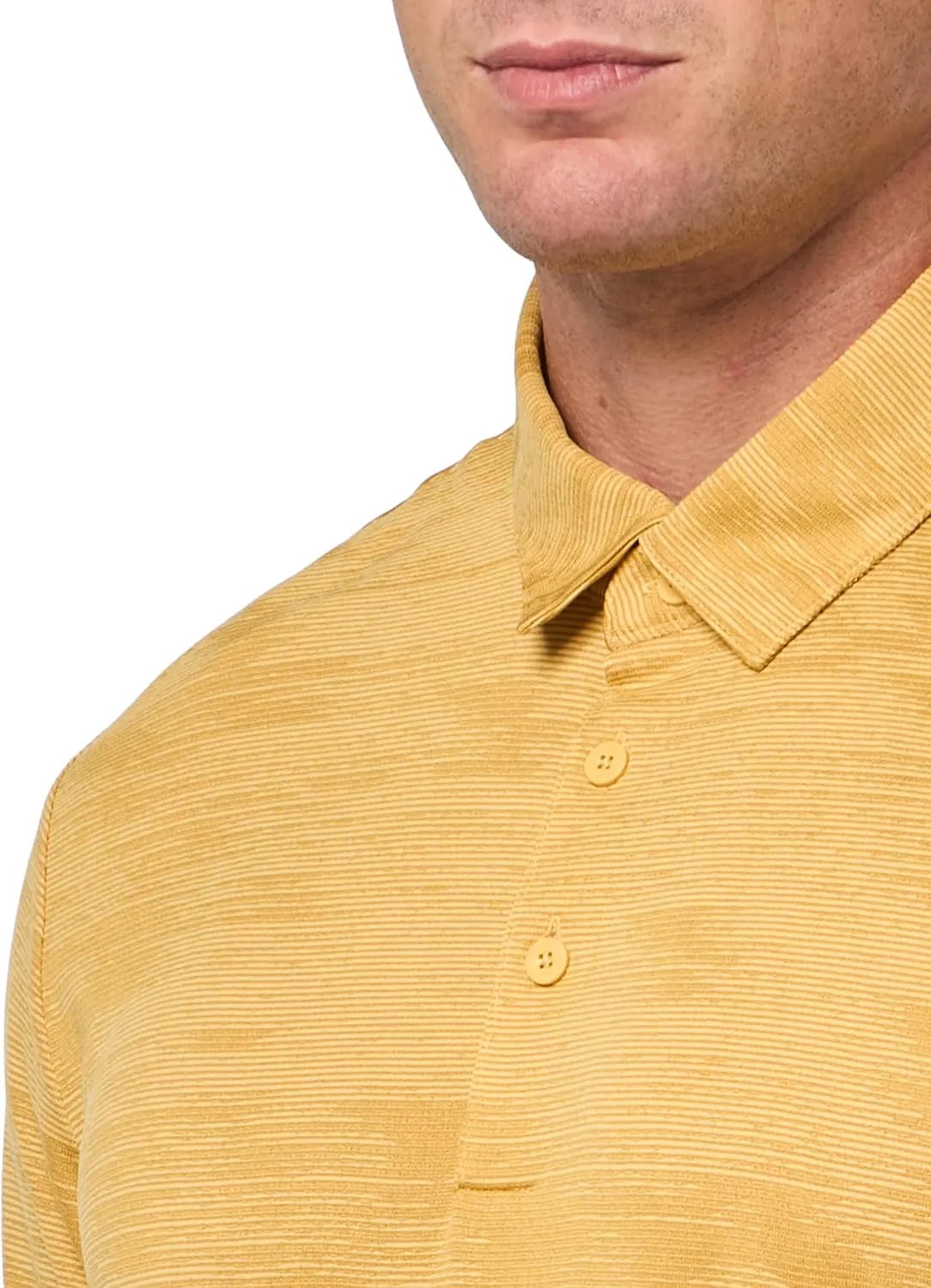 adidas Men's Ultimate365 Textured Stripe Polo Shirt