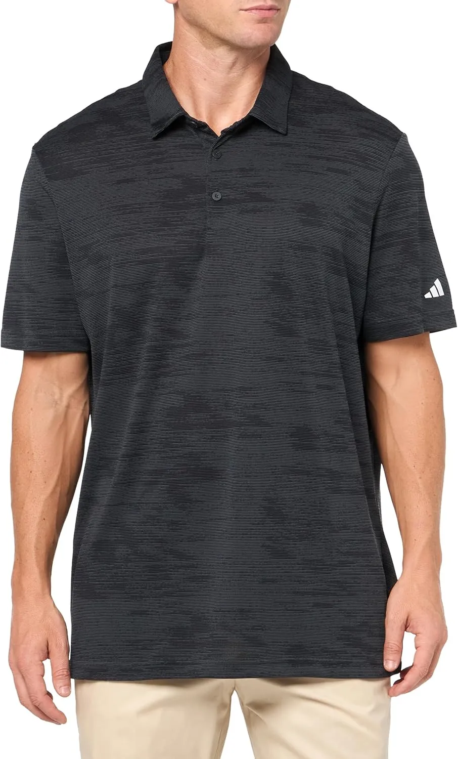 adidas Men's Ultimate365 Textured Stripe Polo Shirt