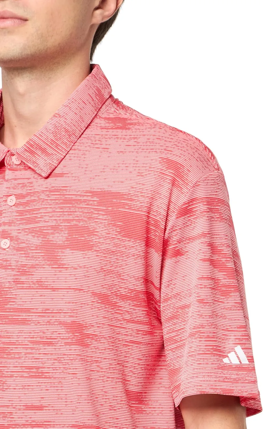 adidas Men's Ultimate365 Textured Stripe Polo Shirt
