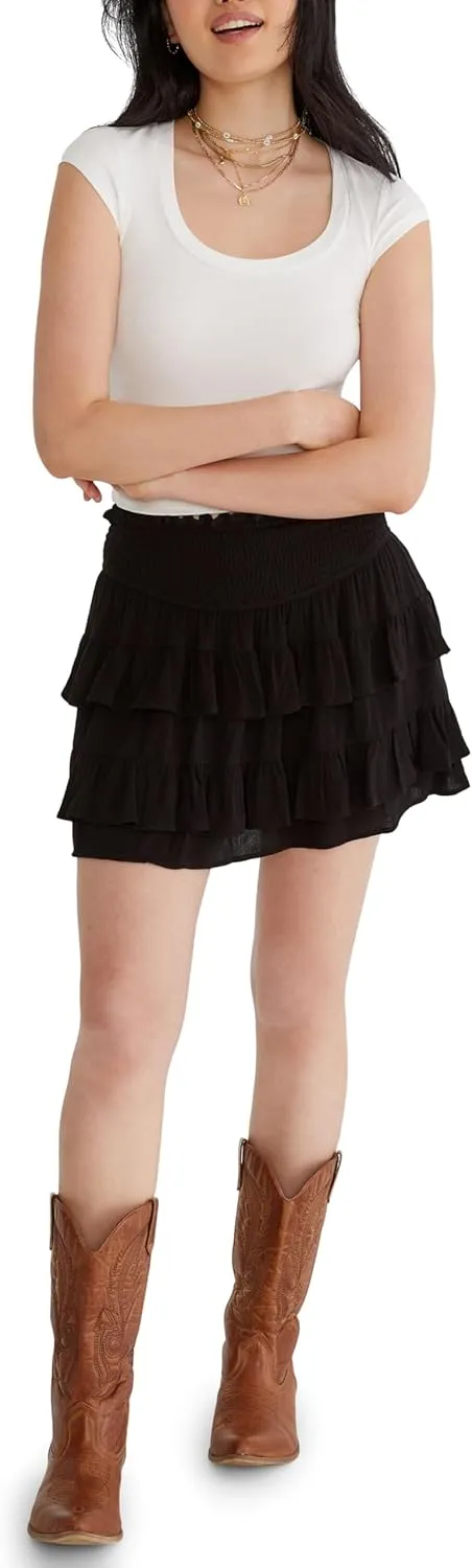 AEROPOSTALE Women's Tiered Mini Skort