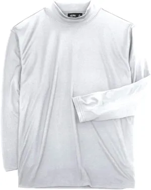 Akwa Men's Moisture Wicking Mock Turtle Tee Made in USA Lightweight Soft T-Shirt Made in USA