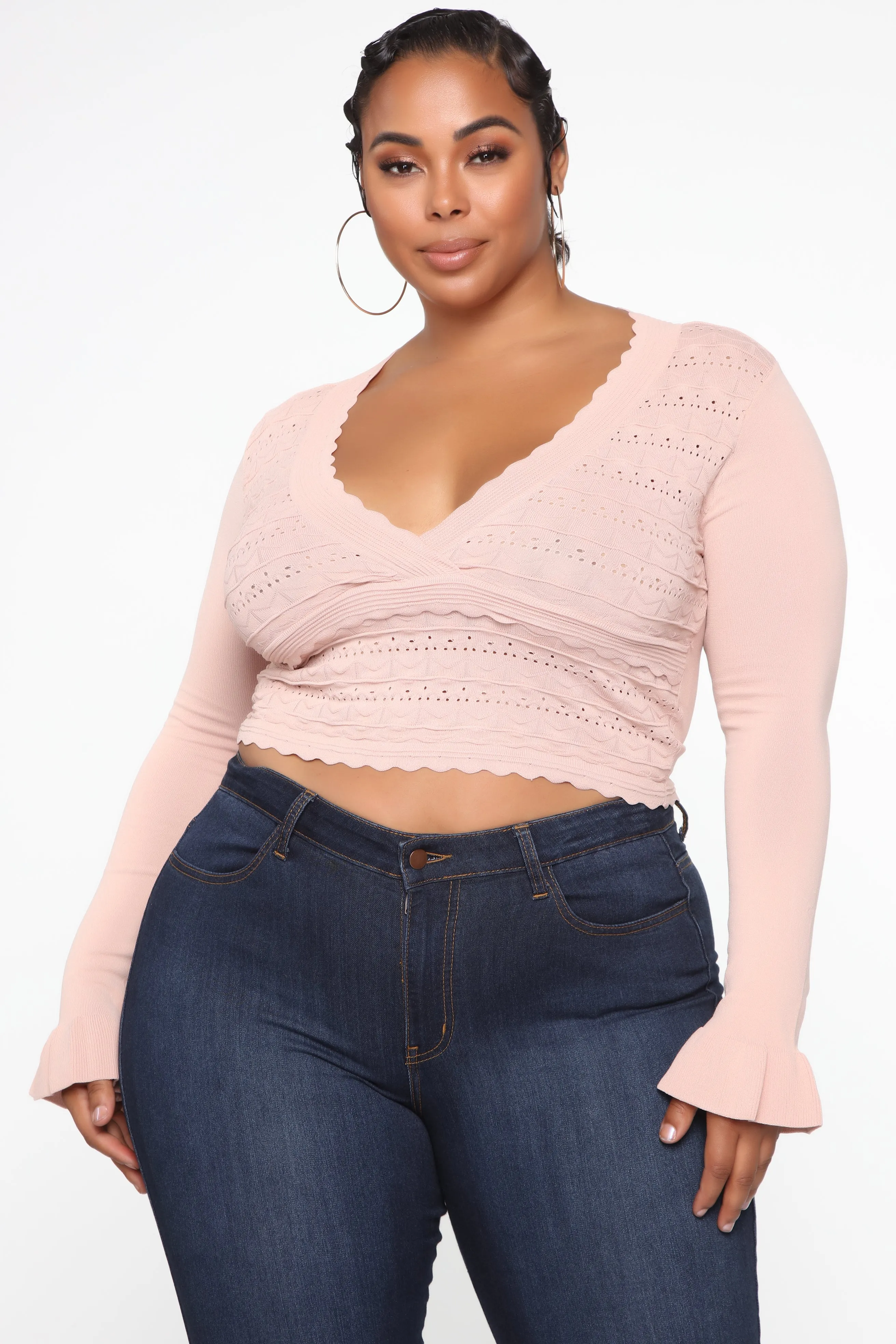 All About The Detail Top - Rose