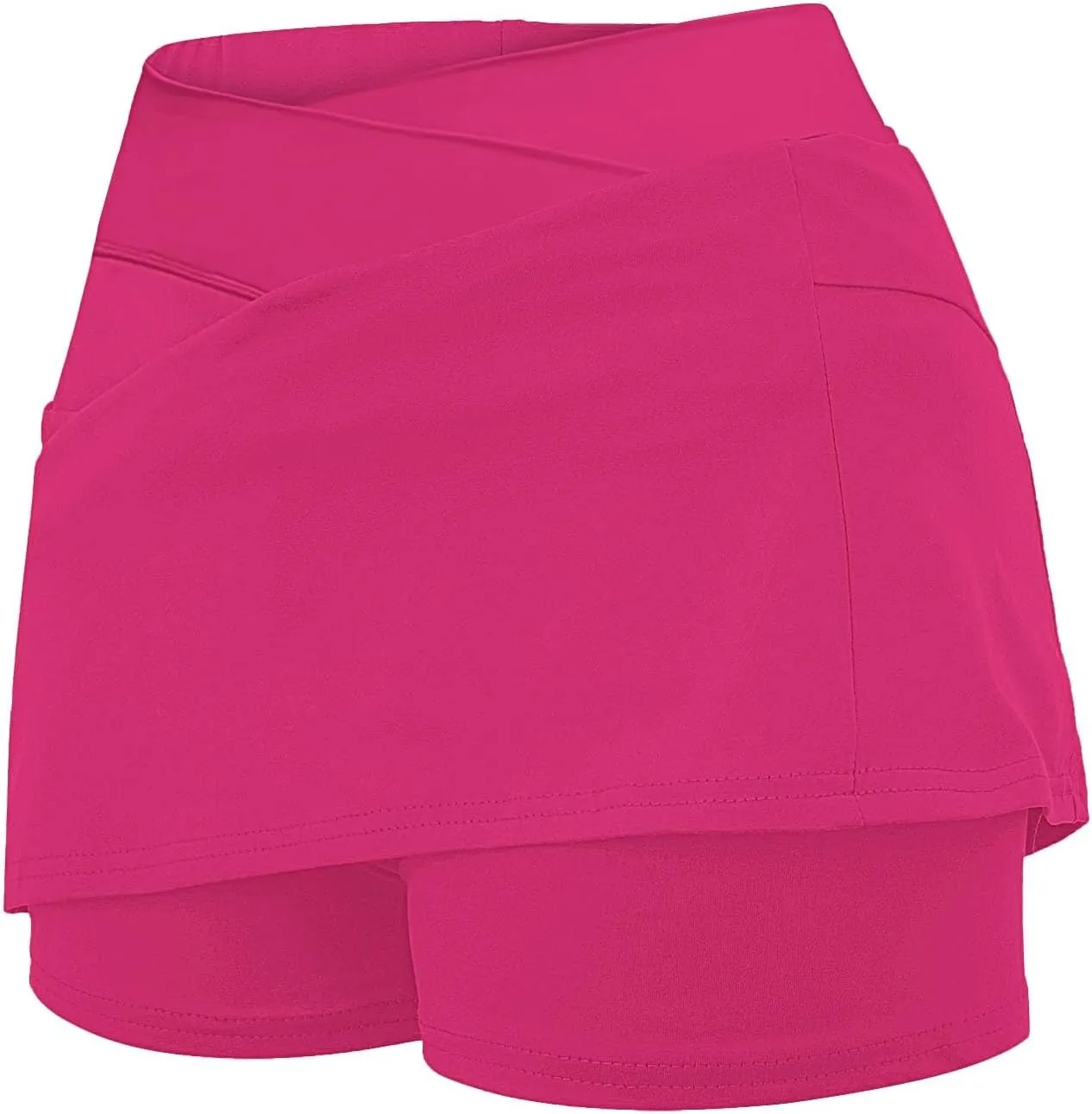Athletic Skorts for Women Hight Waist Tummy Control Skirts Soft Elastic Shorts Tennis Yoga Skinny Casual Skort