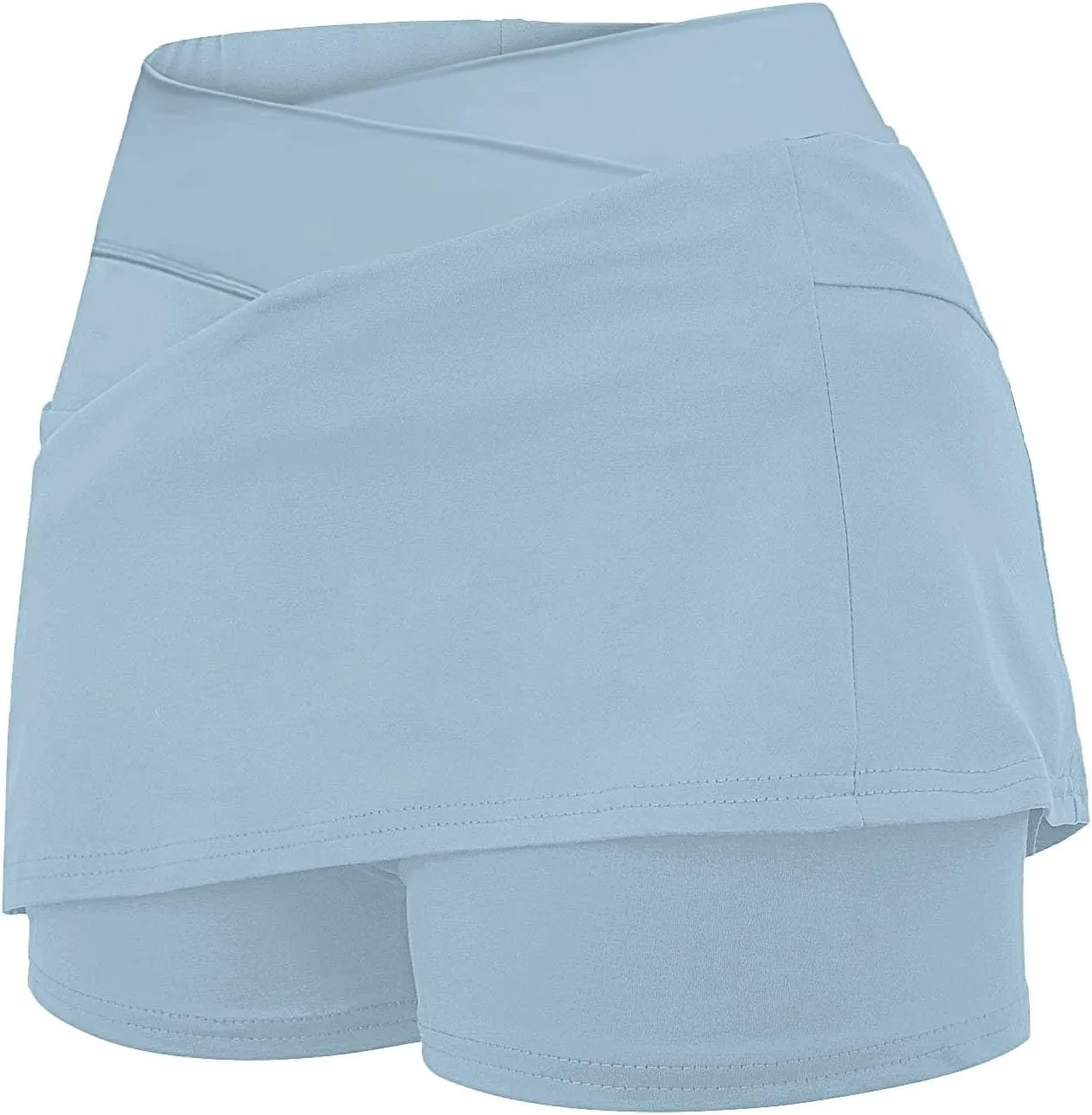 Athletic Skorts for Women Hight Waist Tummy Control Skirts Soft Elastic Shorts Tennis Yoga Skinny Casual Skort