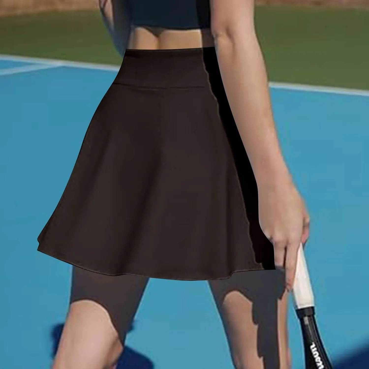 Athletic Skorts for Women Short Tennis Skirt with Shorts Underneath High Waisted Slit Mini Golf Skirts Pickleball Outfits