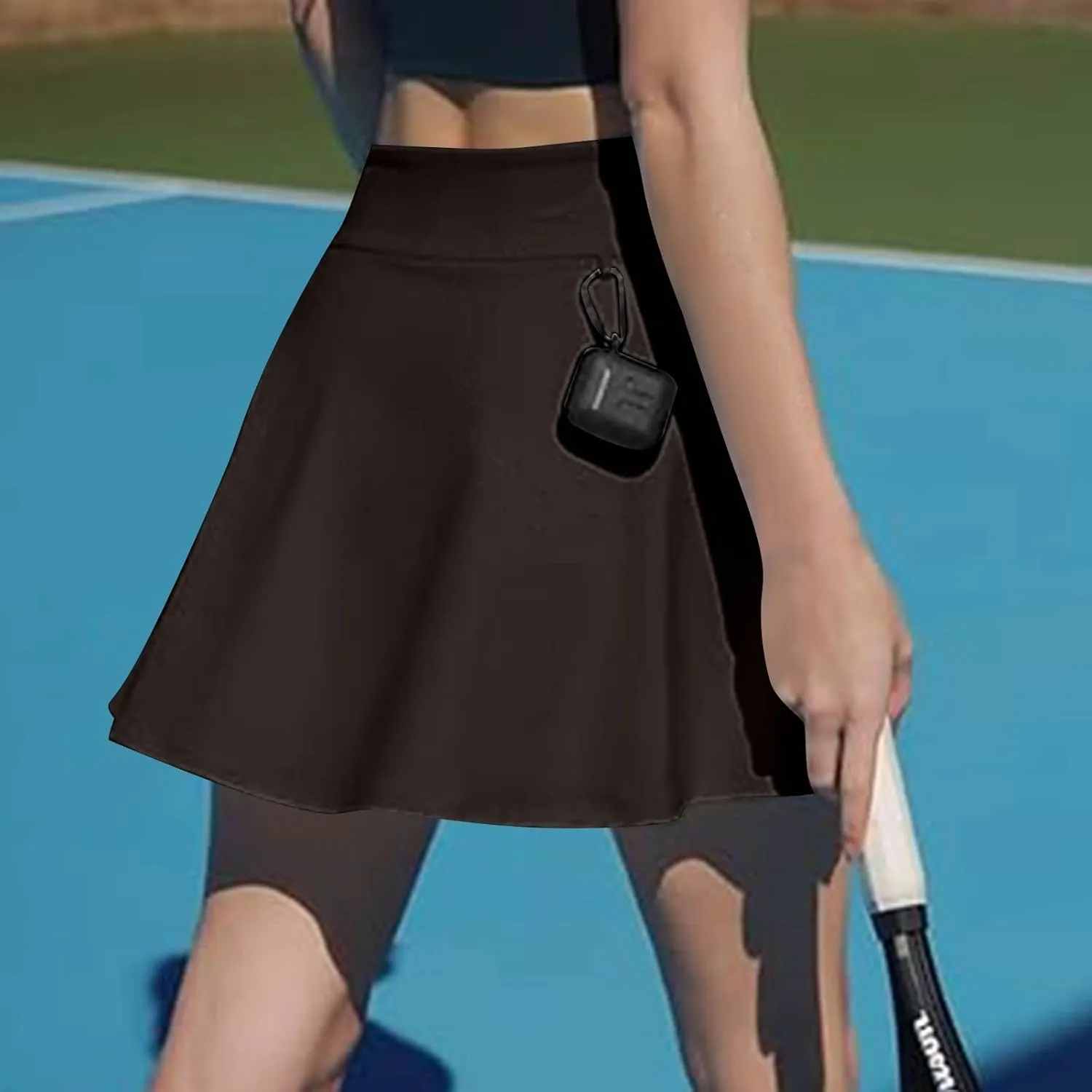 Athletic Skorts for Women Short Tennis Skirt with Shorts Underneath High Waisted Slit Mini Golf Skirts Pickleball Outfits