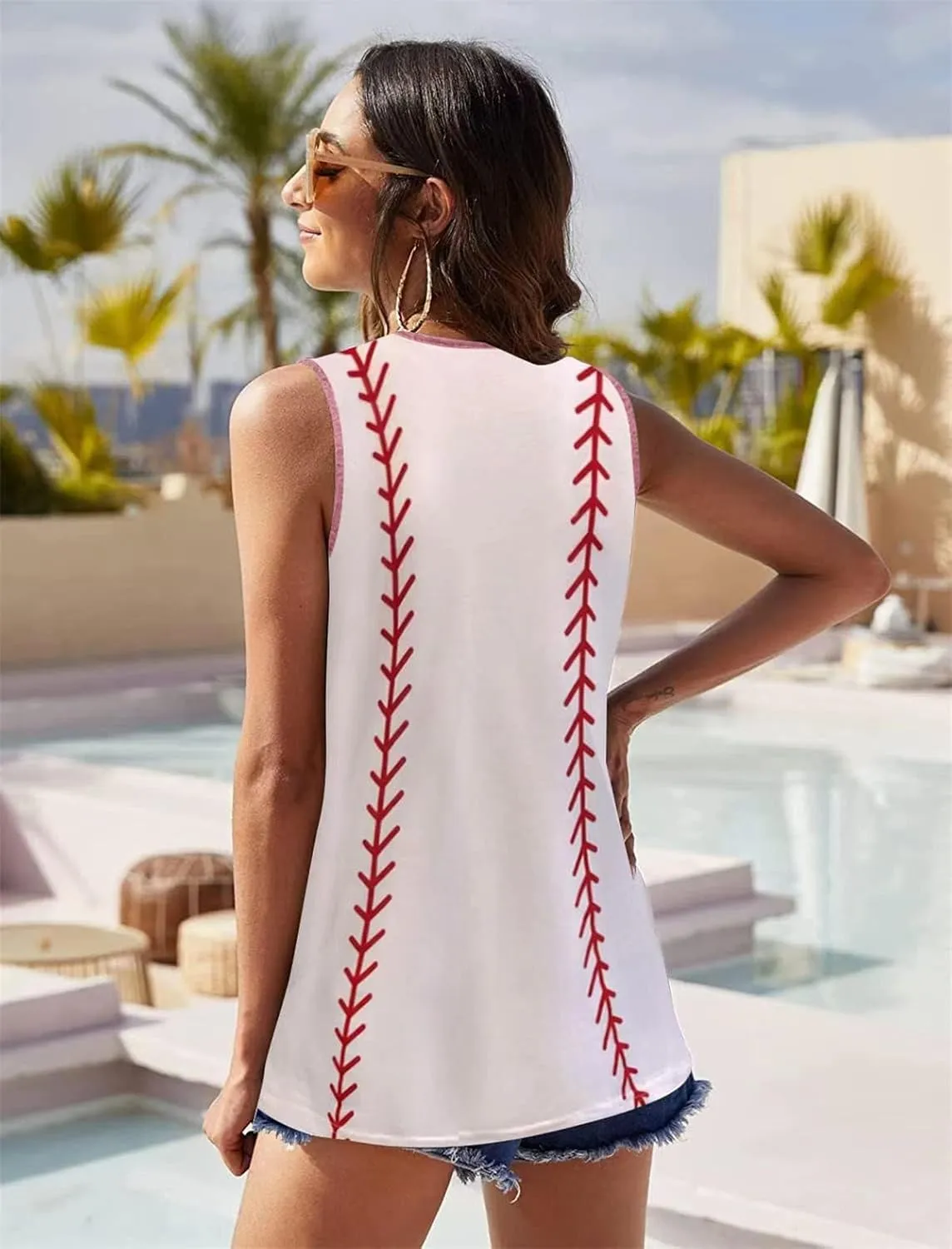 Baseball Mom Tank Tops Baseball Mama T Shirt Rub Some Dirt On It Vest Baseball Love Graphic Sleeveless Tee