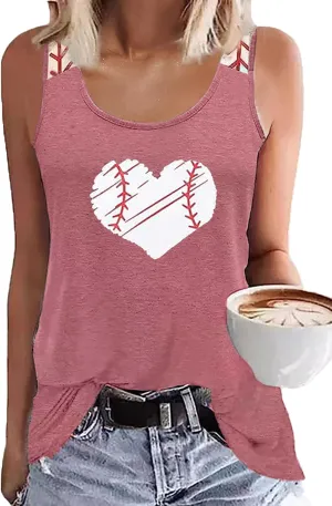Baseball Mom Tank Tops Baseball Mama T Shirt Rub Some Dirt On It Vest Baseball Love Graphic Sleeveless Tee