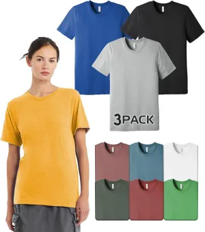 Bella Canvas Triblend T-Shirts, 3413 Bulk Shirt for Men & Women, Pack of Undershirt - Custom Color Set Remeras para Hombre
