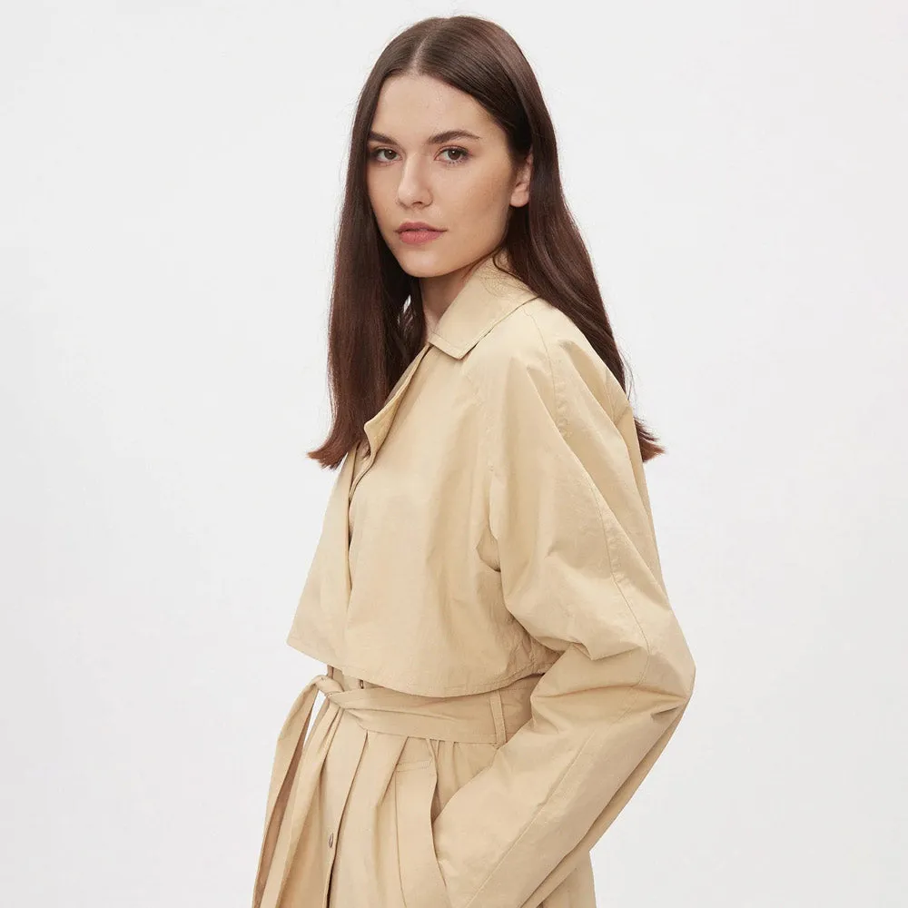 Belted Trench Coat - Sand