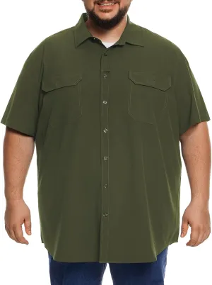 Big and Tall Mens Fishing Shirt UPF 50  Sun Protection Shirt SPF Quick Dry 2XL-6XL