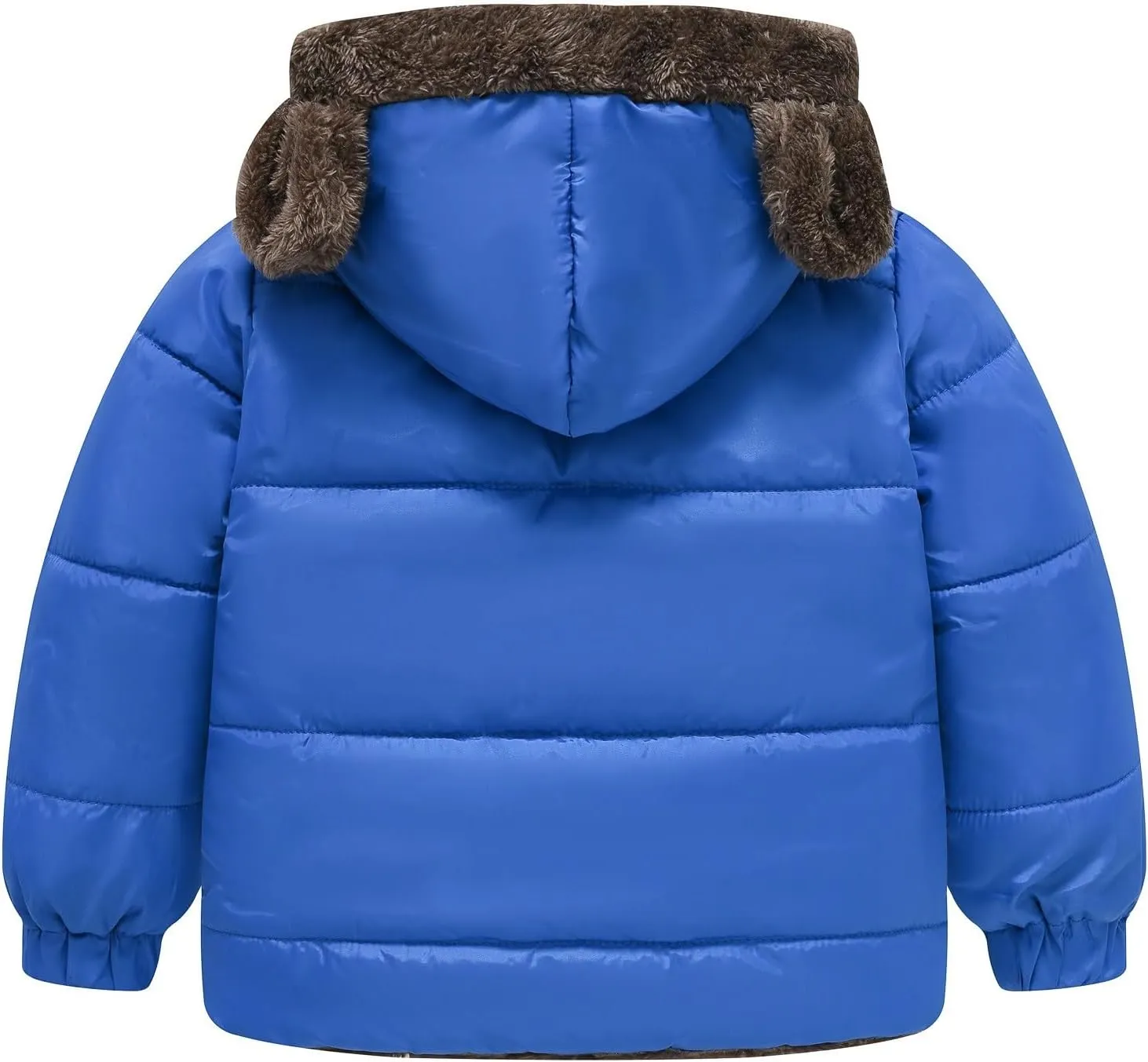 Boys And Girls Middle Children Solid Color Ears Cute Pocket Short Cotton Padded Children's Coat Jackets Kids