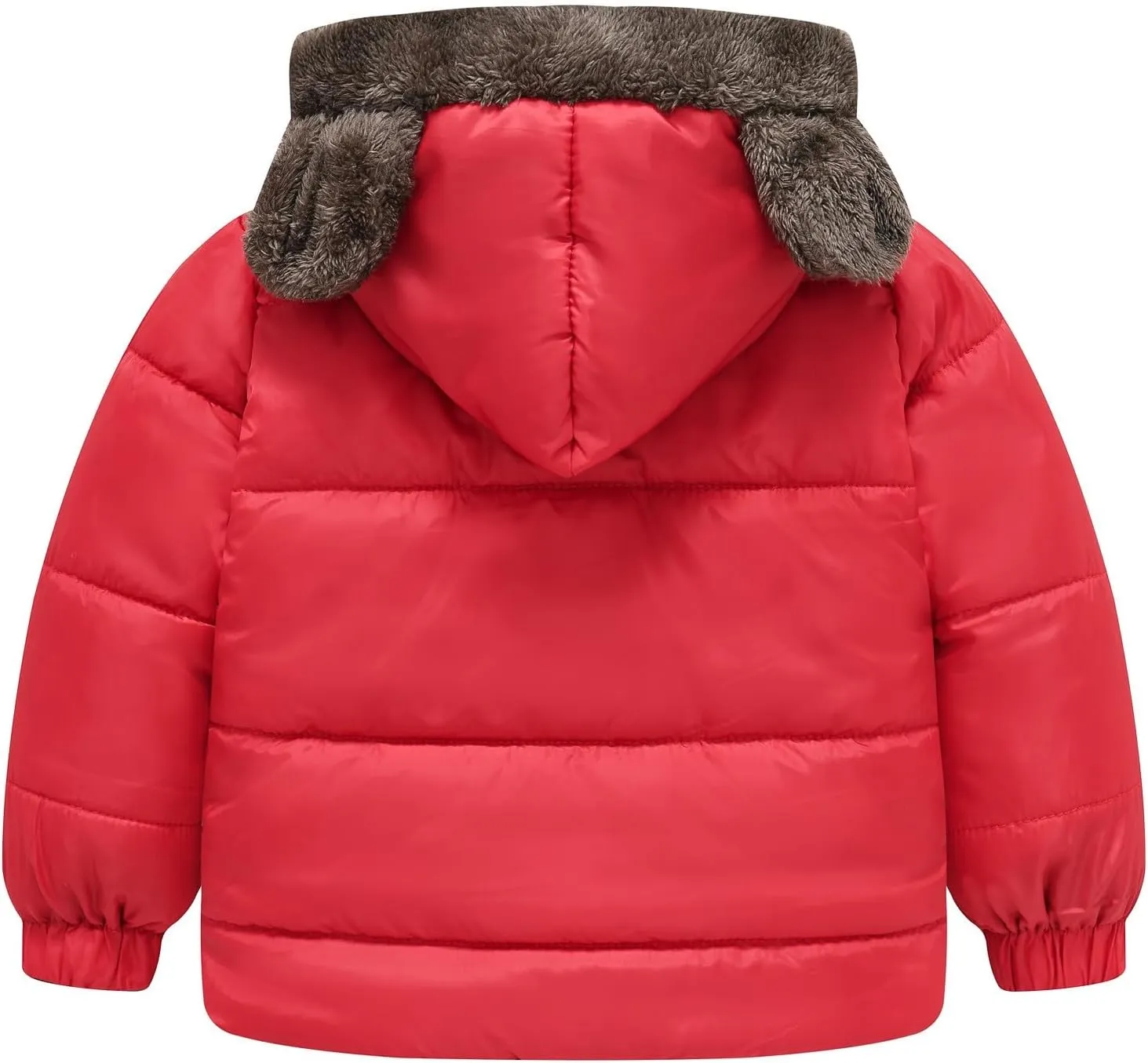 Boys And Girls Middle Children Solid Color Ears Cute Pocket Short Cotton Padded Children's Coat Jackets Kids
