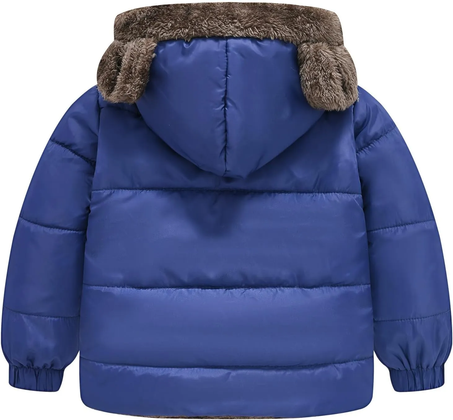 Boys And Girls Middle Children Solid Color Ears Cute Pocket Short Cotton Padded Children's Coat Jackets Kids