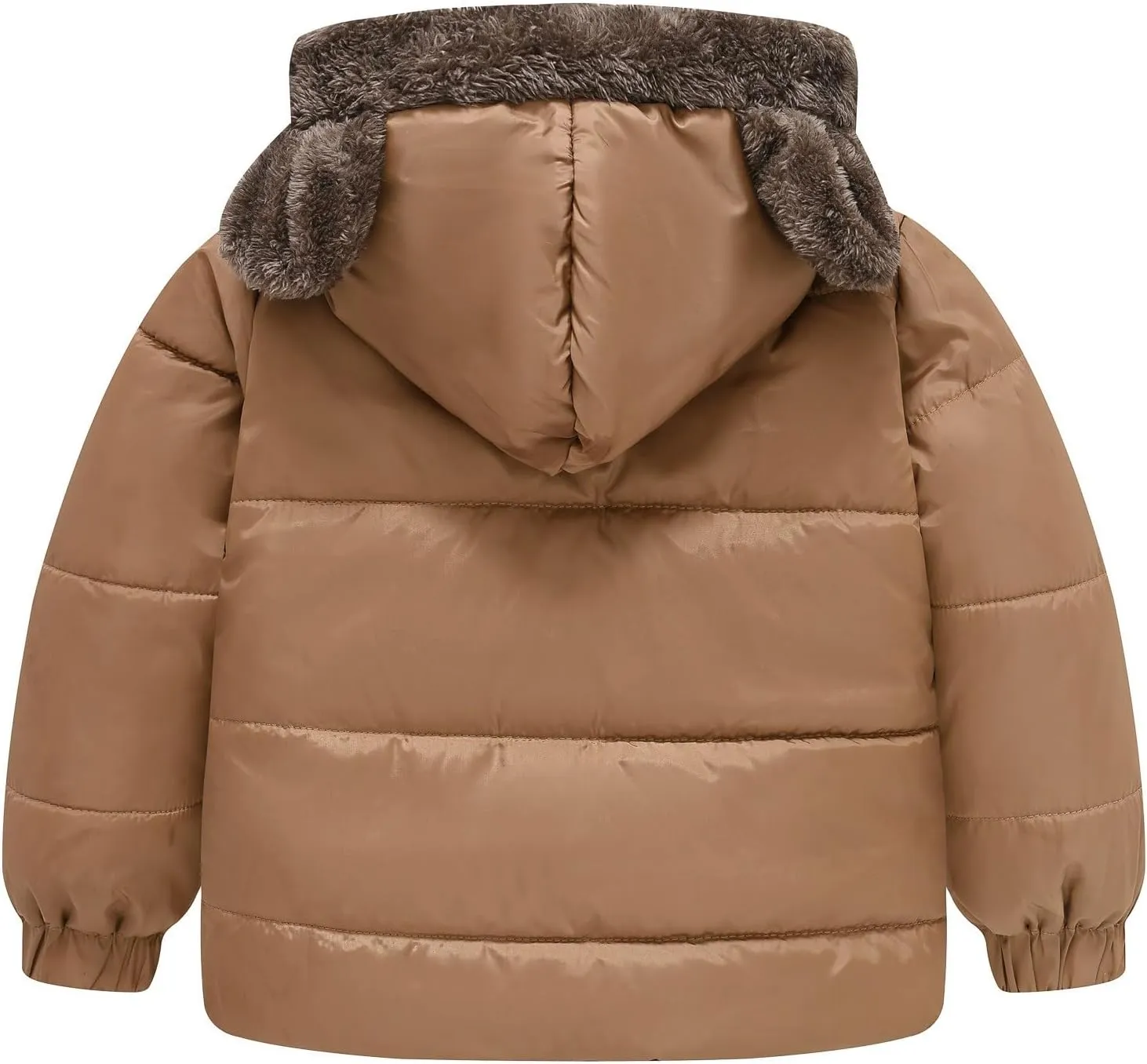 Boys And Girls Middle Children Solid Color Ears Cute Pocket Short Cotton Padded Children's Coat Jackets Kids