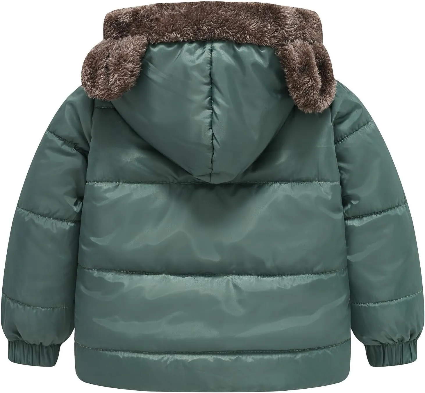 Boys And Girls Middle Children Solid Color Ears Cute Pocket Short Cotton Padded Children's Coat Jackets Kids