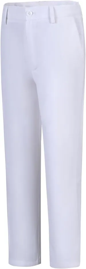 Boys' Flat Front Dress Pants Adjustable Waist School Uniforms Pants