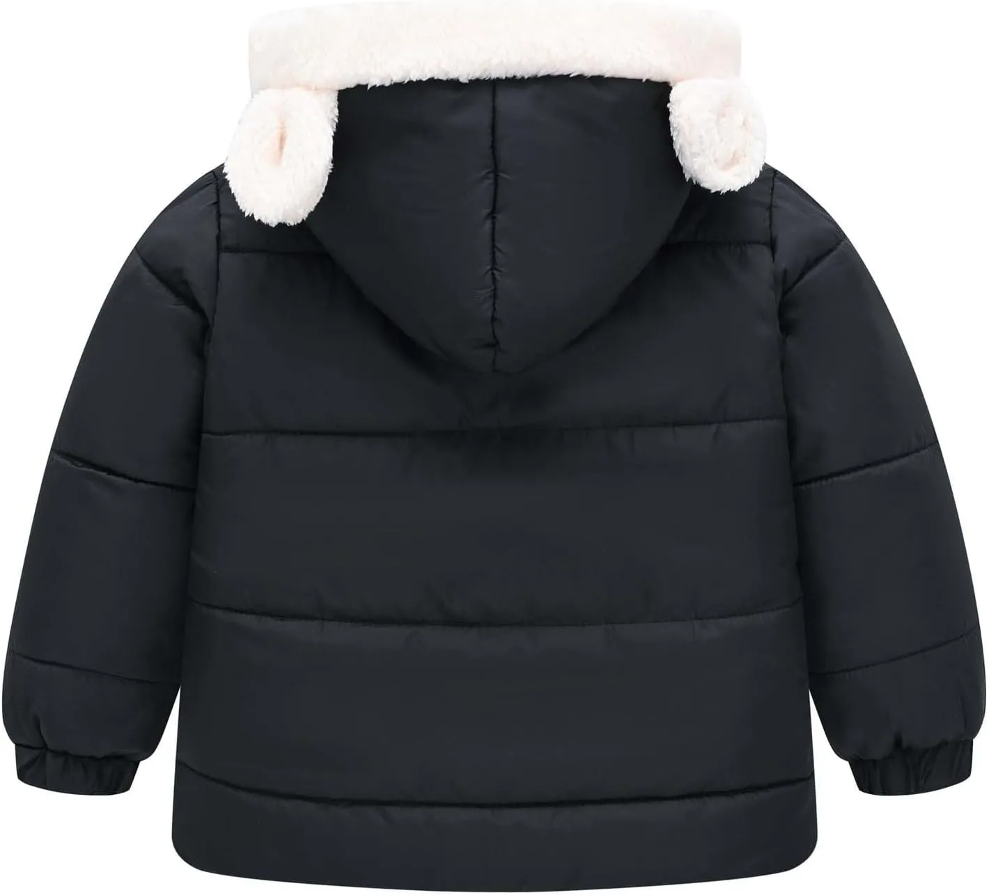 Boys Girls Children Solid Color Ears Cute Pocket Short Cotton Padded Children's Coat Fancy Toddler Girl Long down Girls