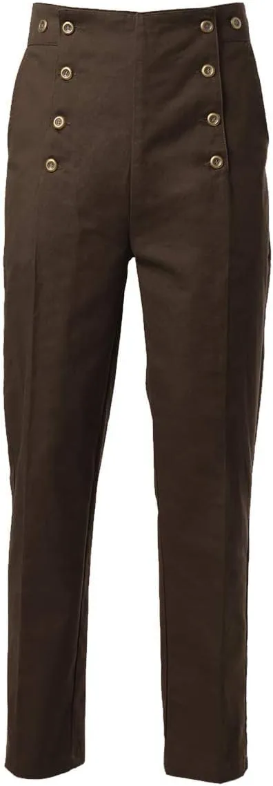 BPURB Mens Victorian Pants Cosplay Costume Steampunk Gothic Pants Trousers