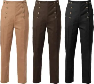 BPURB Mens Victorian Pants Cosplay Costume Steampunk Gothic Pants Trousers