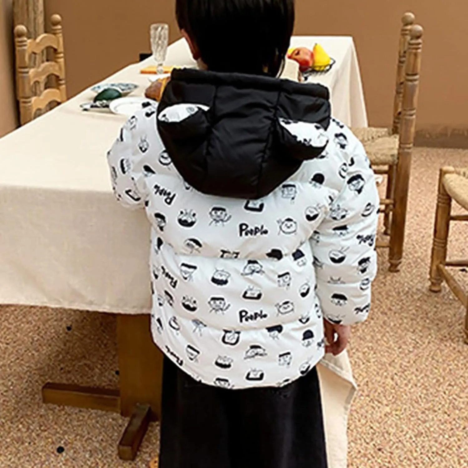 Bubble Coat Kids Kids Toddler Baby Girls Boys Winter Warm Thick Solid Cotton Long Sleeve Padded Jacket Snow Proof Jacket