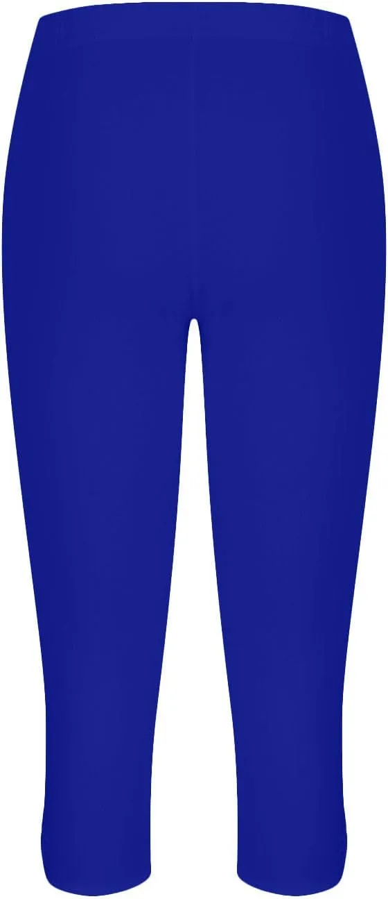 Capri Leggings for Women High Waisted Yoga Capri Pants Stretchy Lounge Pants Solid Color Capri Leggings Pajama Capri