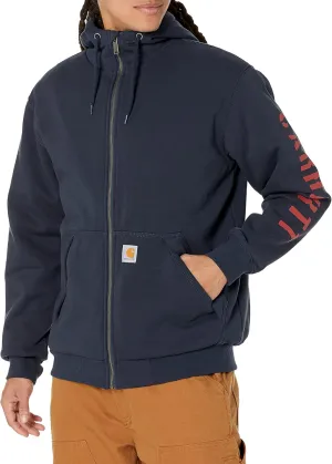 Carhartt Unisex Rain Defender Loose Fit Fleece Lined Logo Graphic Sweatshirt