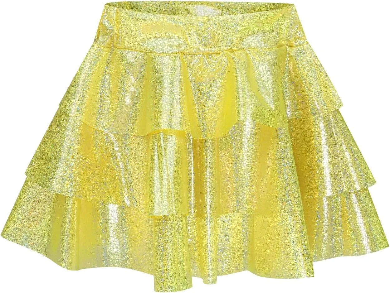 Carnival Ballet Tutu Birthday Short Skirt for Kids Girls Layered Party Ballet Dress Tutu Skirt Princess Clubwear Mini