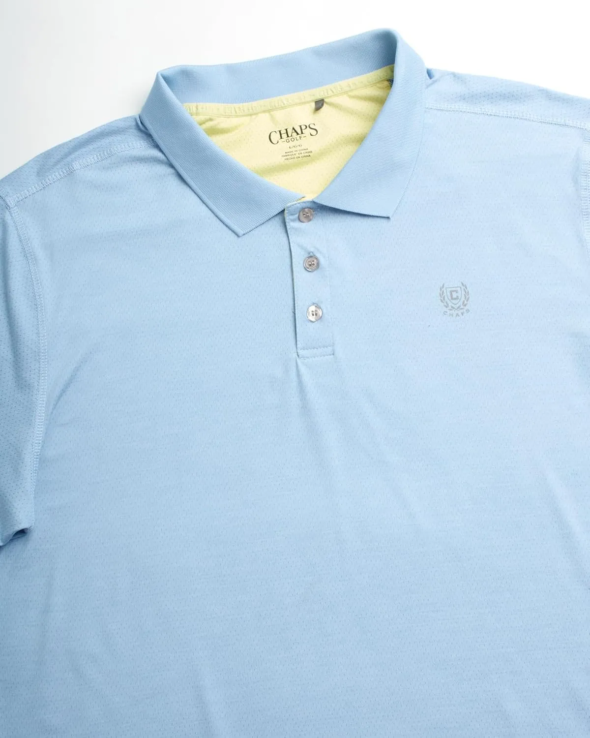 Chaps Men's Polo Shirt - Dry Fit Performance Short Sleeve Golf Polo Shirt for Men (S-2XL)