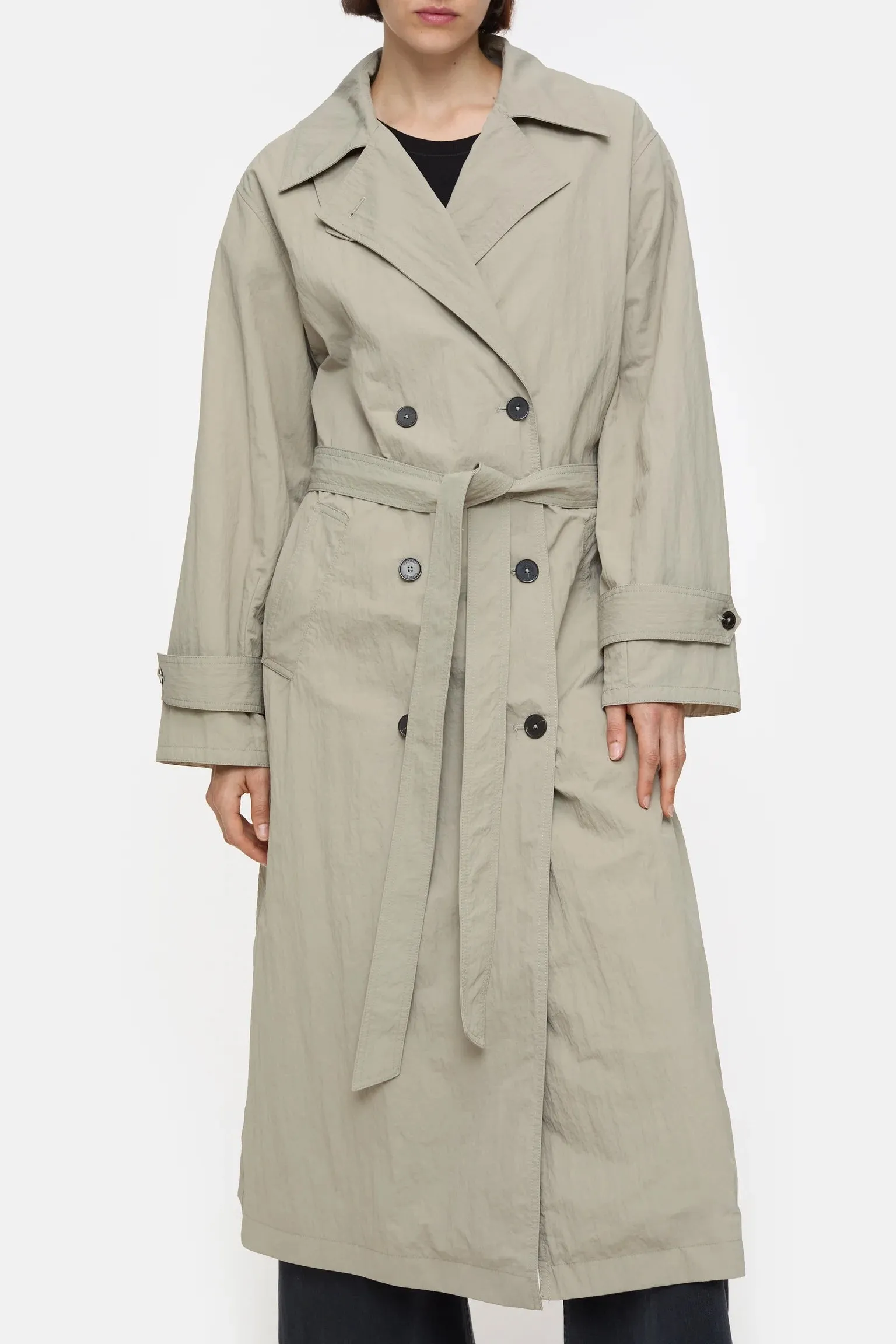 Closed Trench Coat - Warm Sand