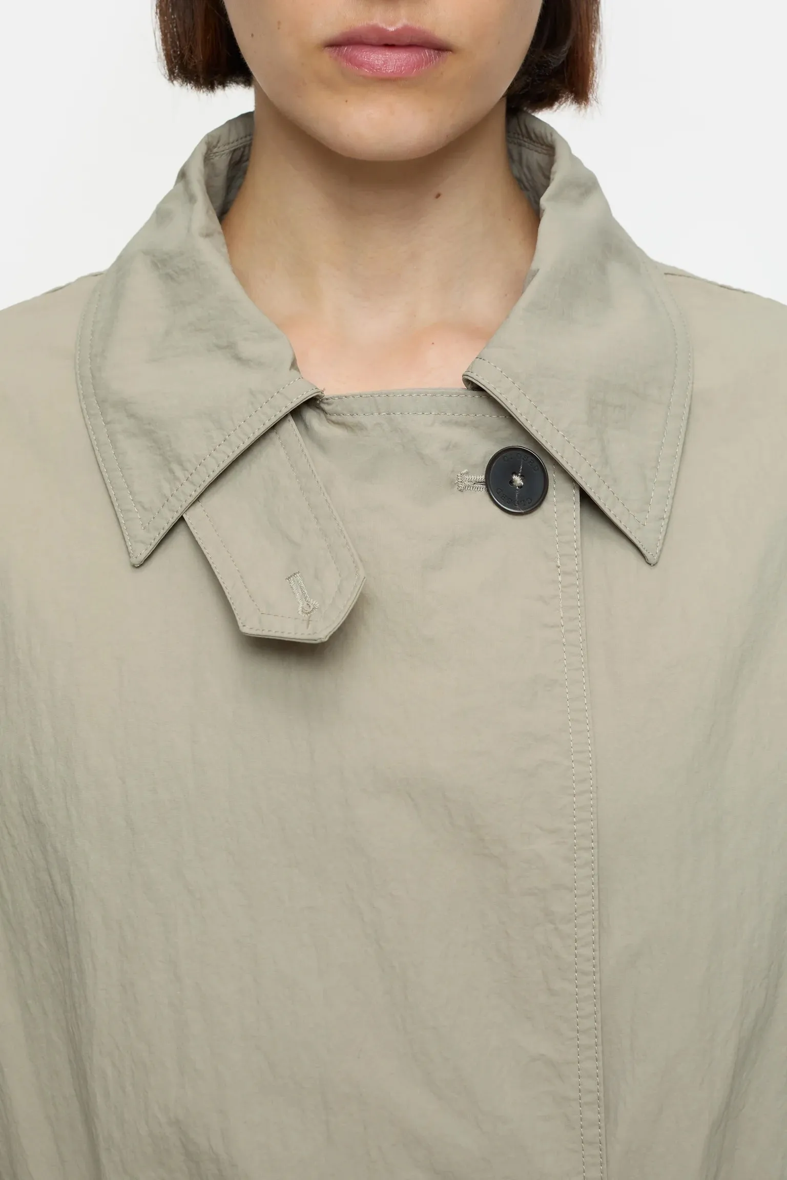Closed Trench Coat - Warm Sand