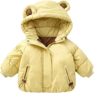 Coats for Boys 2t Girls Boys Winter Warm Thick Solid Cotton Long Sleeve Padded Jacket Coat Clothes