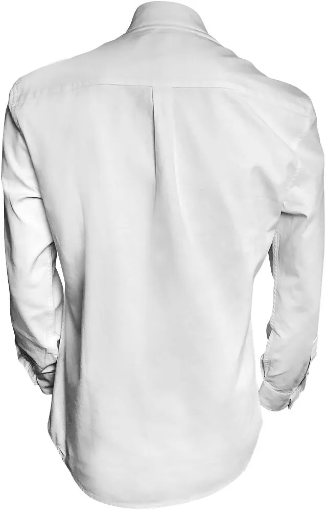 Collarless Shirt for Men, Irish Grandfather Cotton Linen Long Sleeve Button Down Banded Collar Dress Shirt