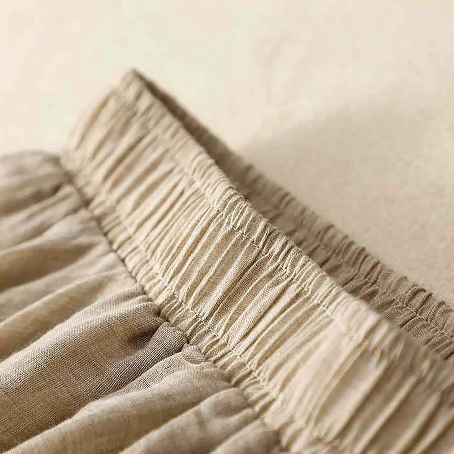 Cotton Skirts for Women Trendy Elegant Elastic High Waist A Line Layered Ruffle Flowy Fairy Swing Pleated Maxi Skirt