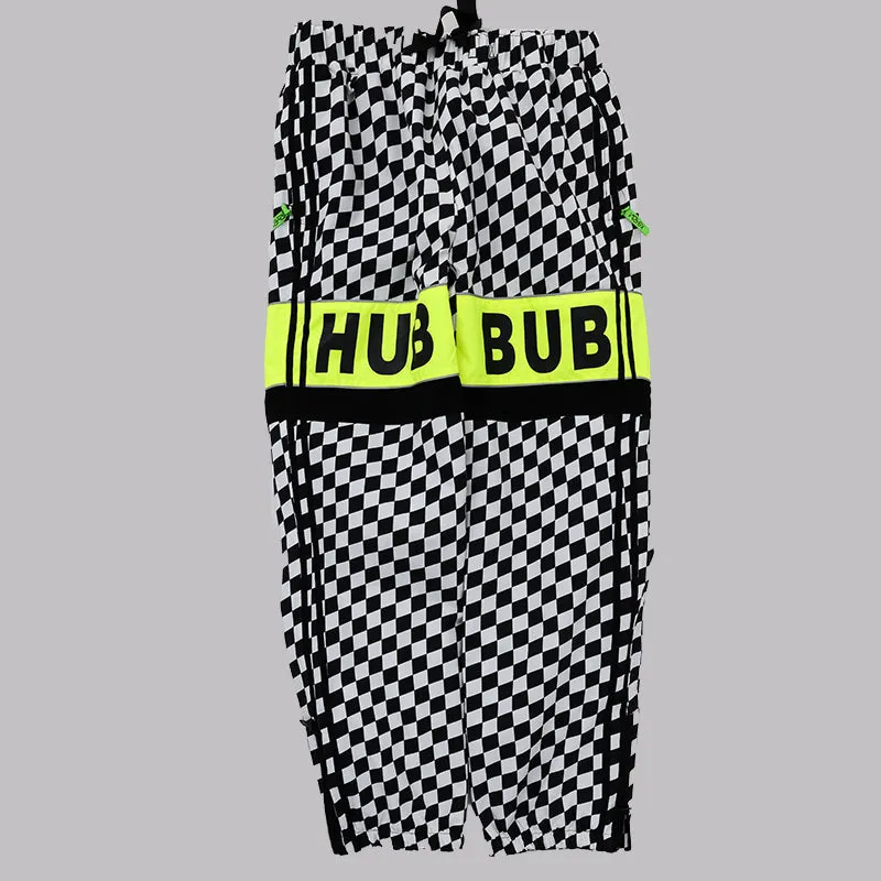 Dawnski Men's Street Style Plaid Snow Pants