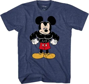 Disney Tough Mickey Mouse Men's Adult Graphic Tee T-Shirt