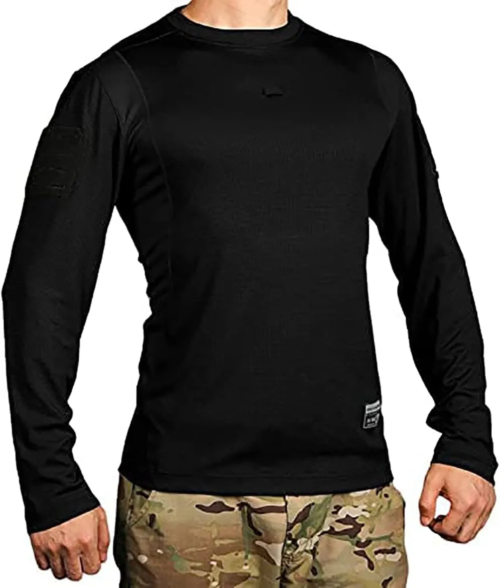 EMERSONGEAR Men's Combat Long Sleeve Shirt, Tactical Airsoft Paintball Hiking Quick Dry Slim Fit T-Shirt