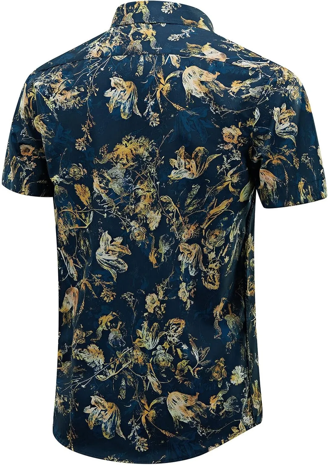 ENVMENST Hawaiian Shirt for Men Short Sleeve Beach Printed Summer Button Down Aloha Shirt(S-3XL)