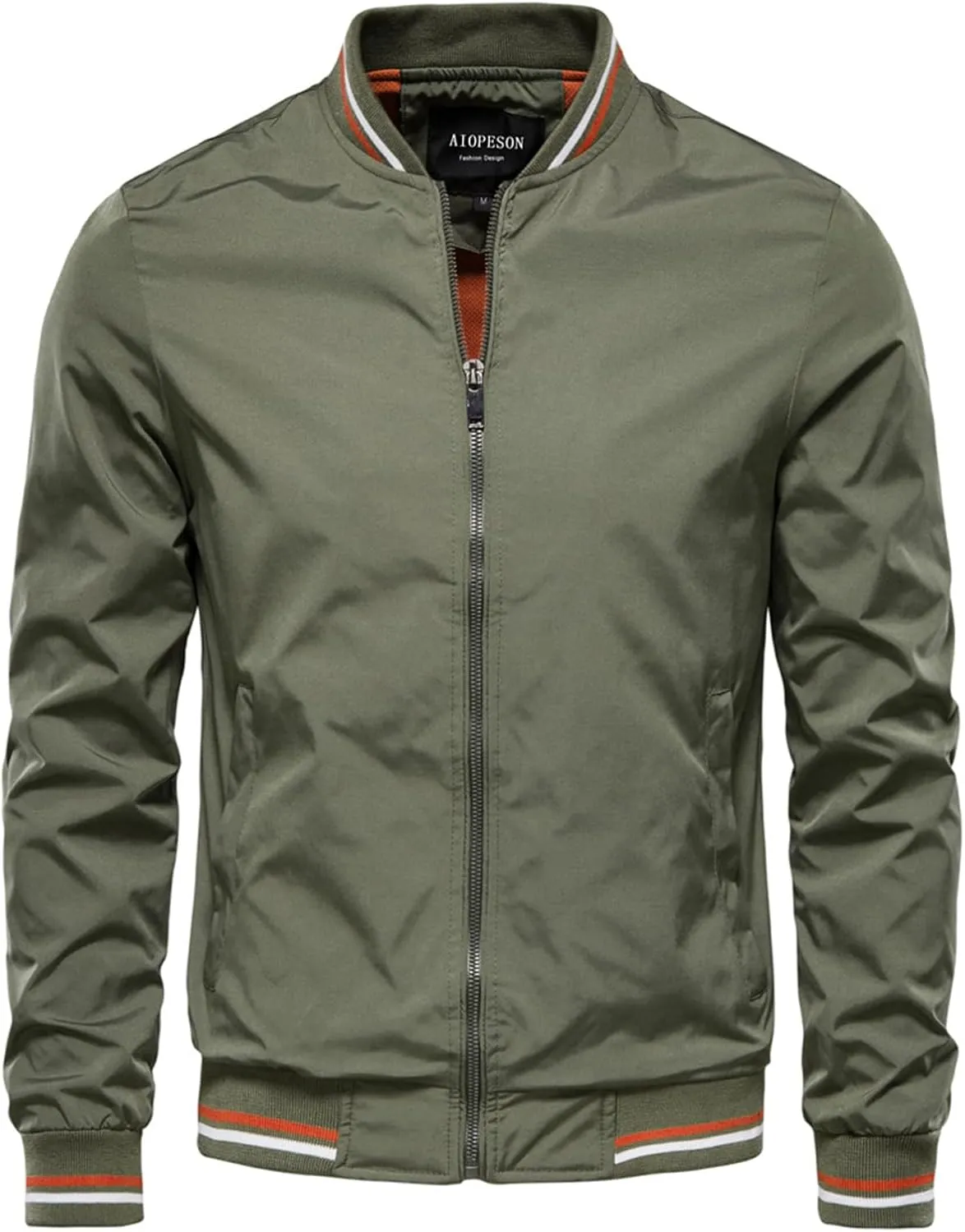 evzosrz Men's Varsity Letterman Jacket Casual Slim Fit Baseball Jackets Autumn Winter Full Zip Up Fashion Warm Coat