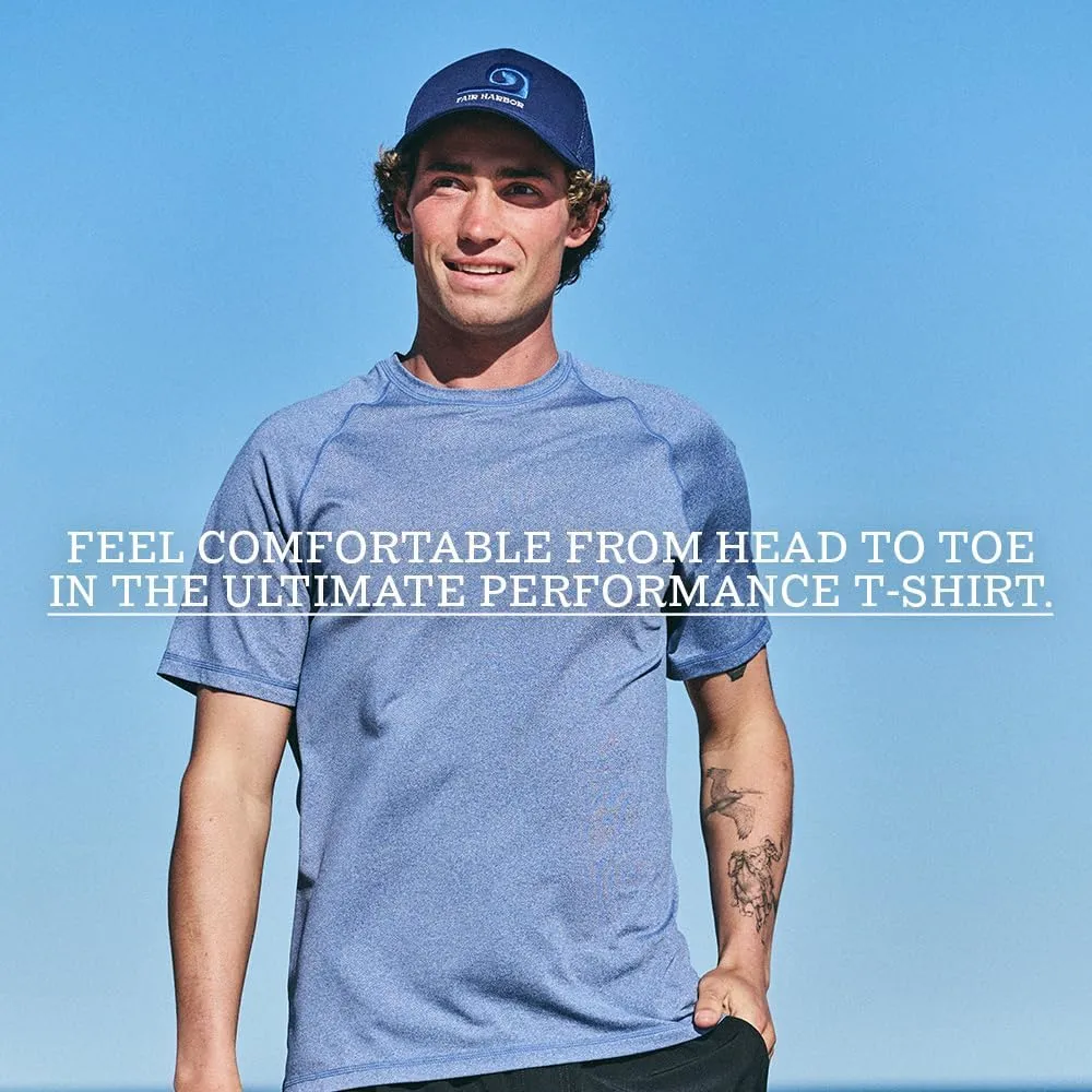 Fair Harbor The BreezeKnit Performance Tee  Men's Ultrasoft Performance T-Shirt  Quick Dry, Moisture Wicking Fabric
