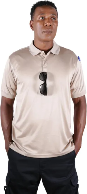 First Class Men's Tactical Performance Polo Shirt, Moisture Wicking, Quick Dry, Lightweight, Short Sleeve Polo Shirt