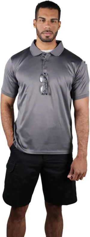 First Class Men's Tactical Performance Polo Shirt, Moisture Wicking, Quick Dry, Lightweight, Short Sleeve Polo Shirt