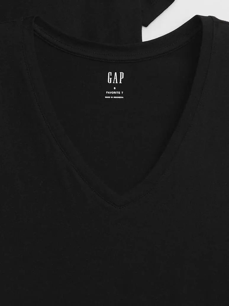 GAP Women's 2-Pack Favorite V-Neck Tee T-Shirt