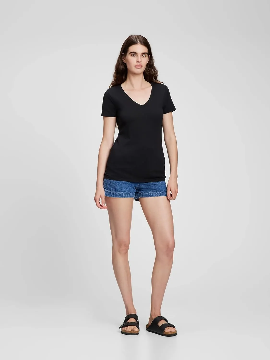 GAP Women's 2-Pack Favorite V-Neck Tee T-Shirt