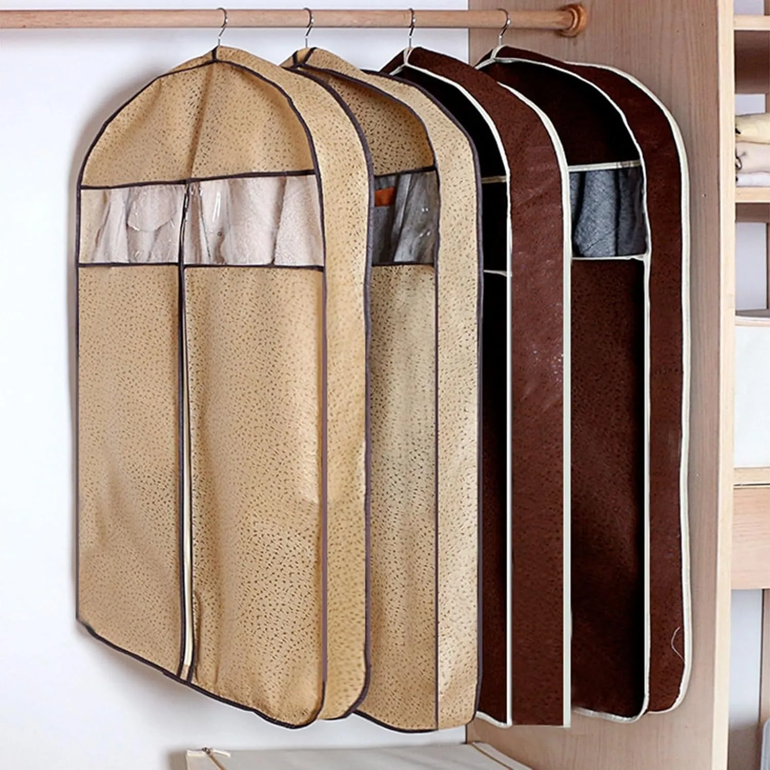 Garment Bags for Hanging Clothes - Long Dress Bags for Gowns Closet Wardrobe Storage Travel